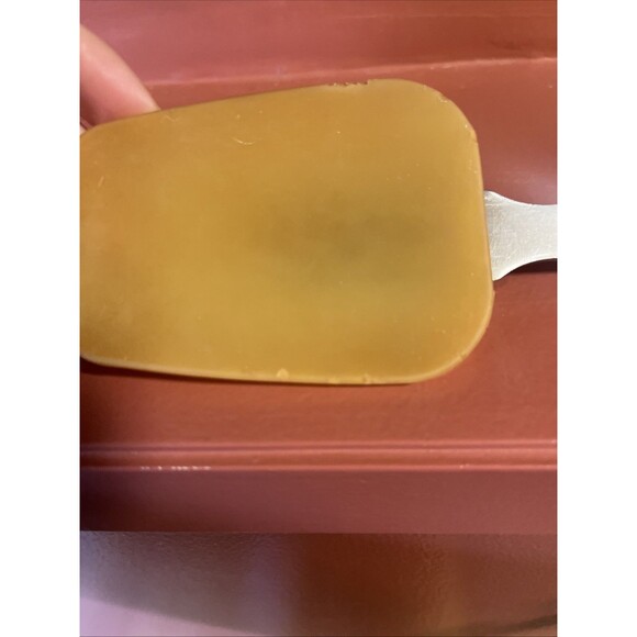 Inox Endelstahl Rostfrei Stainless Steel Rubber Scraper Spatula 10” Gold Heavy - Picture 4 of 5